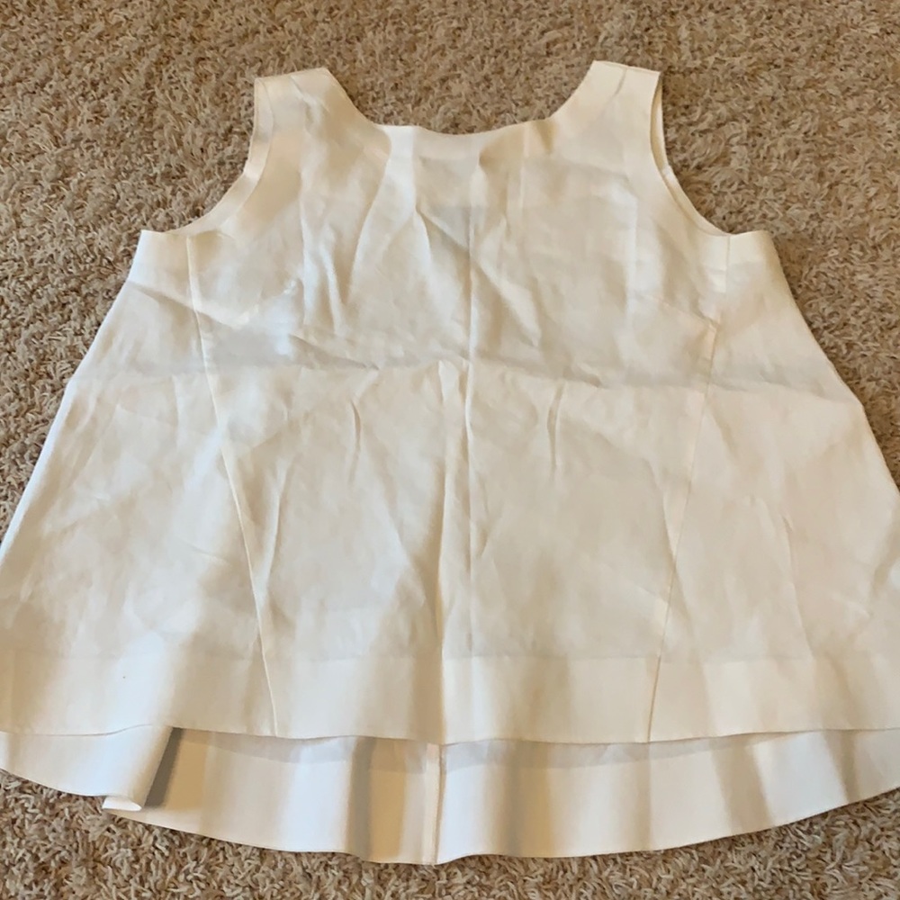 Lafayette148 linen swing top